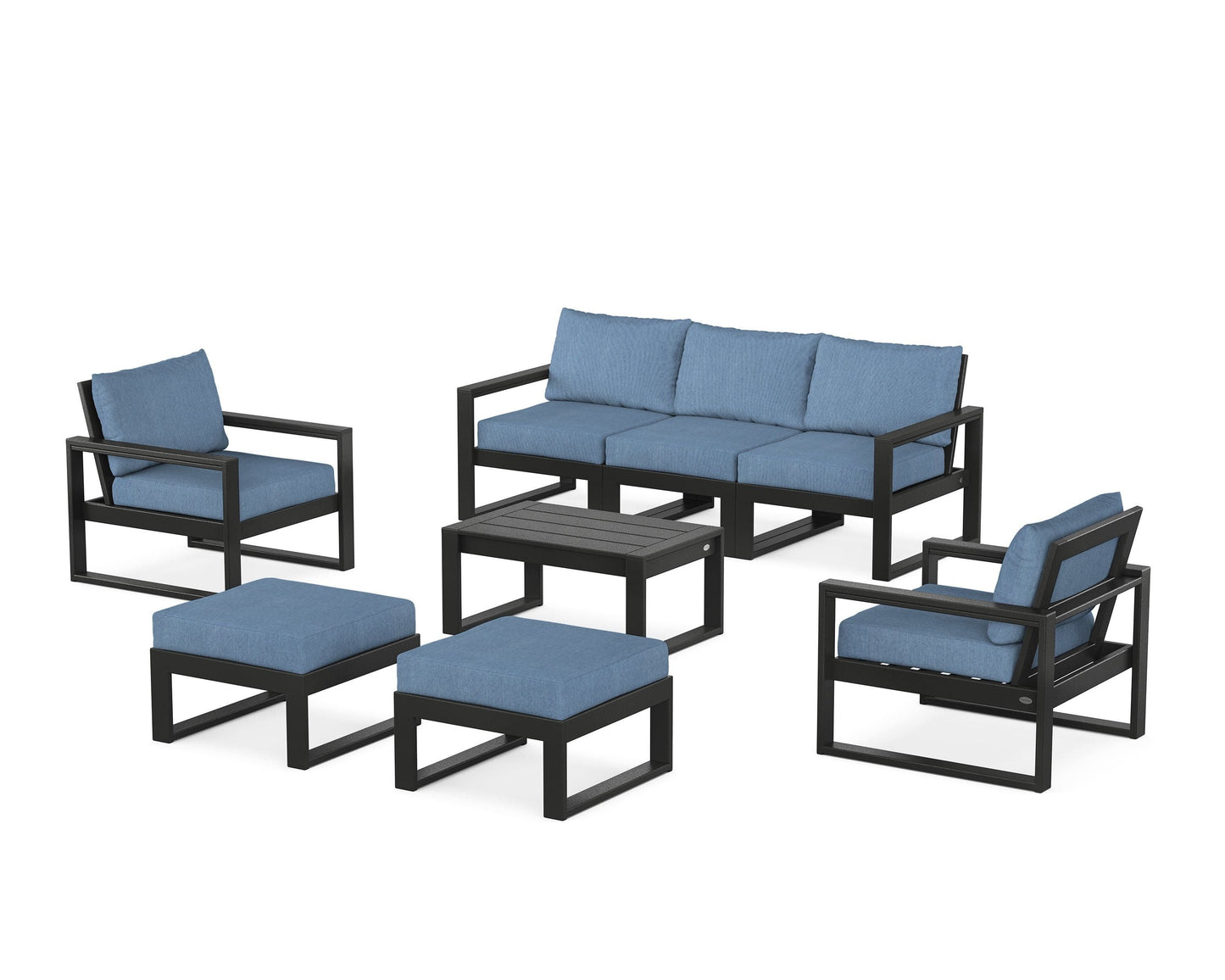 EDGE Sectional 8-Piece Lounge Sofa Set
