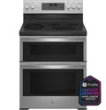 GE Profile™ 30" Smart Free-Standing Electric Double Oven Convection Range with No Preheat Air Fry