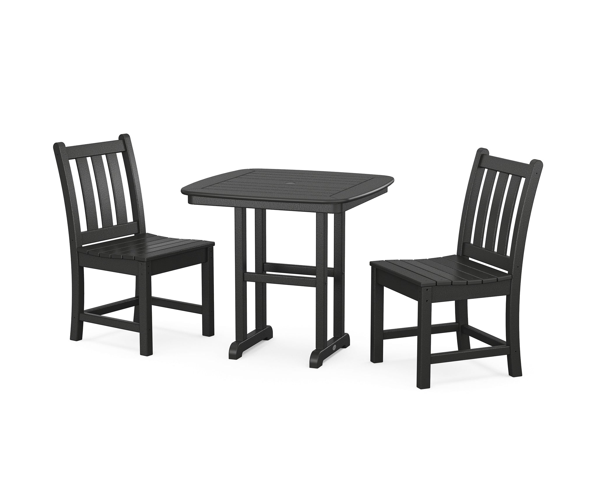 Traditional Garden Side Chair 3-Piece Dining Set