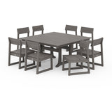 EDGE 9-Piece Farmhouse Trestle Dining Set