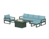 EDGE Sectional Lounge and Fire Pit Set