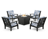 Wovendale 5-Piece Deep Seating Set with Fire Pit Table