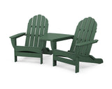 Classic Oversized Adirondacks with Angled Connecting Table