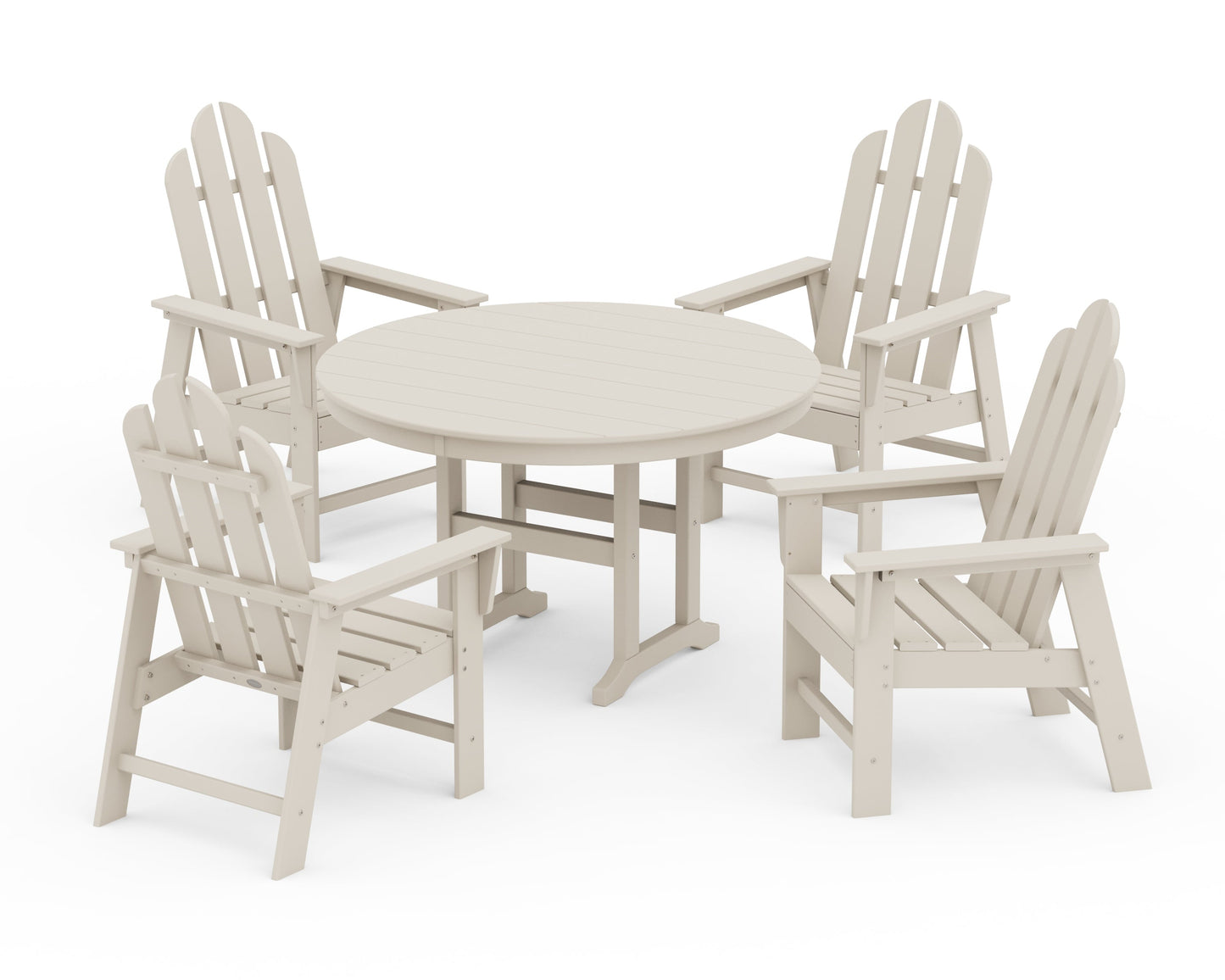 Long Island 5-Piece Round Farmhouse Dining Set