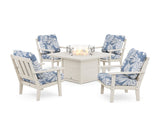 Oxford 5-Piece Deep Seating Set with Fire Pit Table