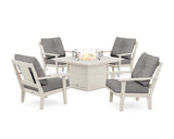 Prairie 5-Piece Deep Seating Set with Fire Pit Table