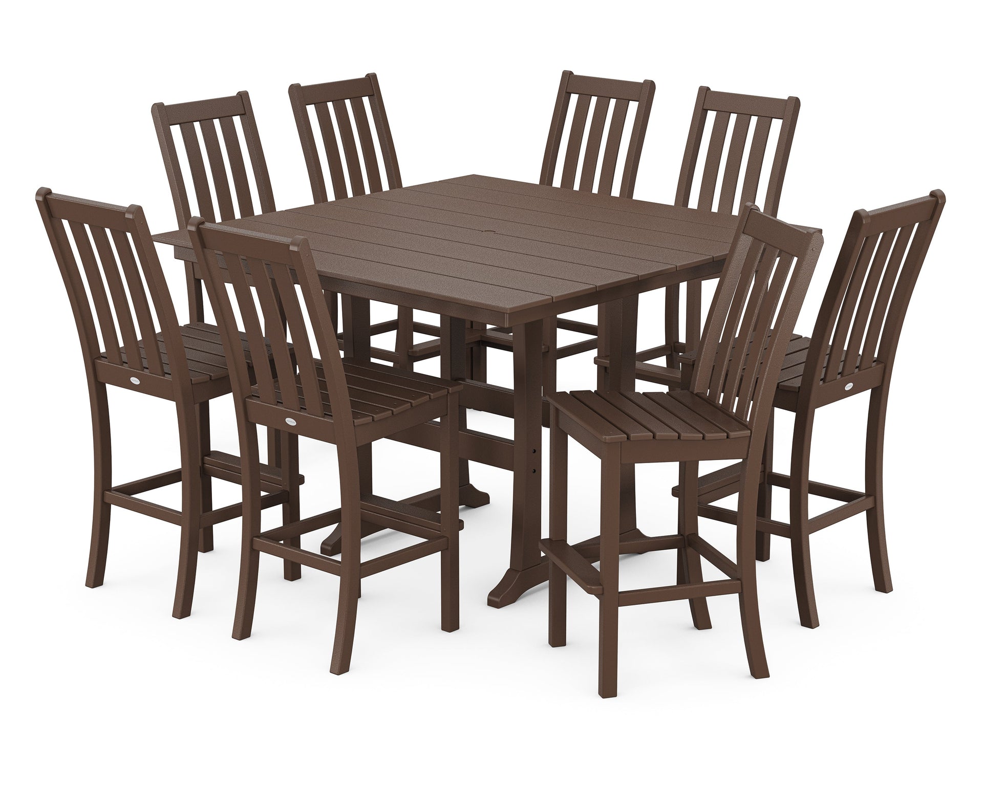 Vineyard 9-Piece Farmhouse Trestle Bar Set