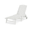 Nautical Chaise with Wheels