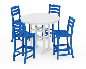 La Casa Café 5-Piece Side Chair Bar Dining Set