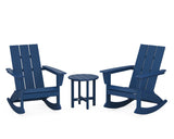 Modern 3-Piece Adirondack Rocking Chair Set