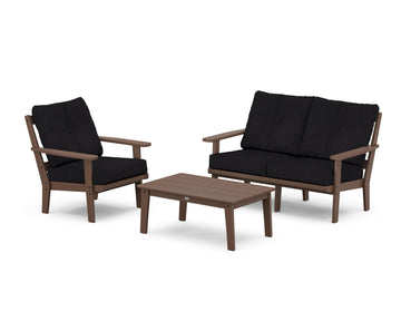 Oxford 3-Piece Deep Seating Set with Loveseat