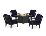 Oxford 5-Piece Deep Seating Set with Fire Pit Table