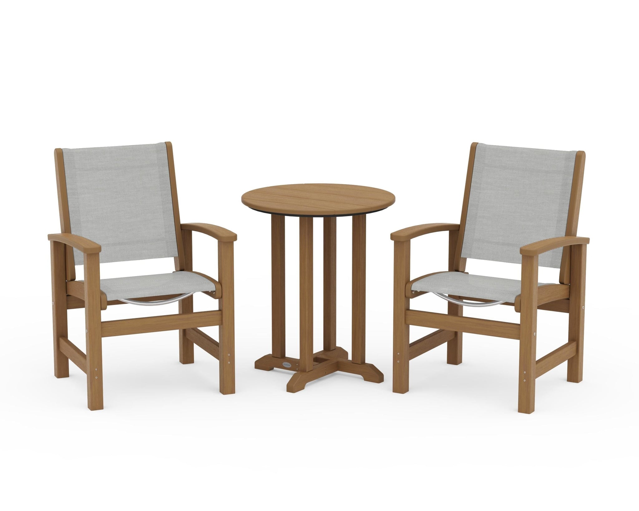 Coastal 3-Piece Round Bistro Dining Set