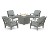 Wovendale 5-Piece Deep Seating Set with Fire Pit Table