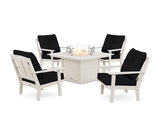 Mission 5-Piece Deep Seating Set with Fire Pit Table