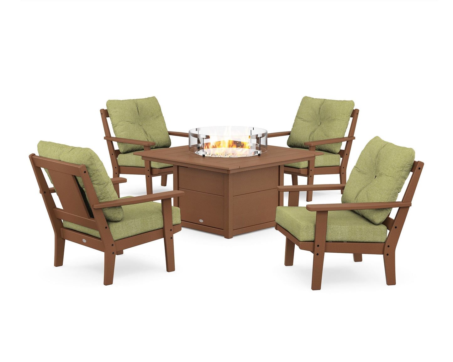 Prairie 5-Piece Deep Seating Set with Fire Pit Table