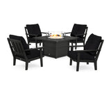 Oxford 5-Piece Deep Seating Set with Fire Pit Table