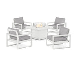 EDGE Sectional 5-Piece Deep Seating Set with Fire Pit Table