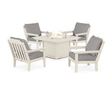 Cottage 5-Piece Deep Seating Set with Fire Pit Table
