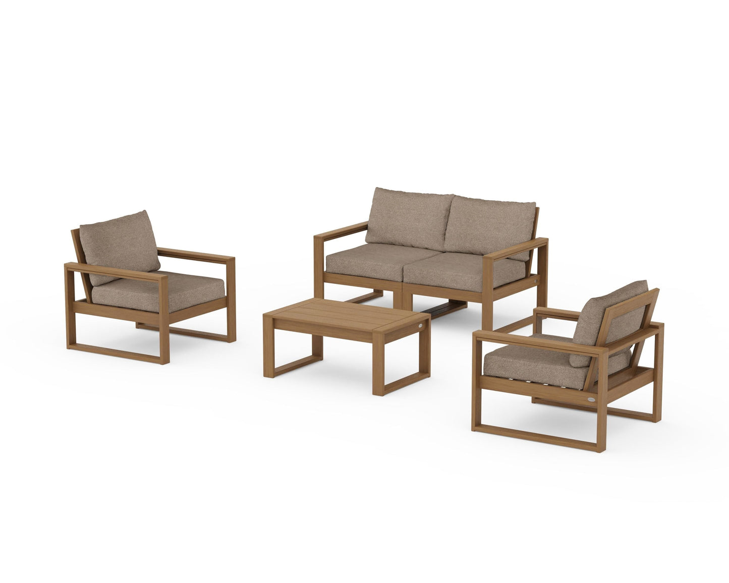 EDGE Sectional 4-Piece Deep Seating Set with Loveseat