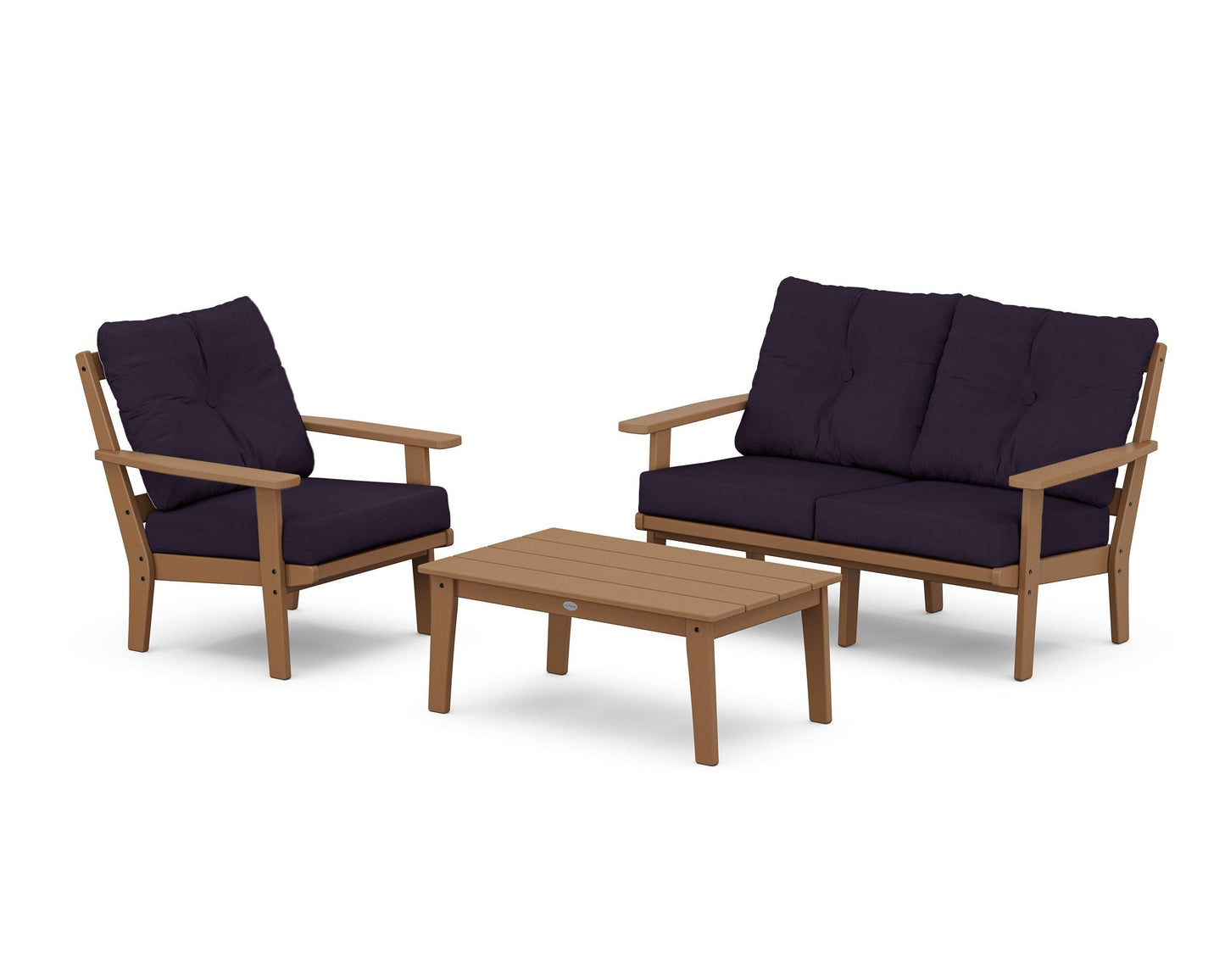 Prairie 3-Piece Deep Seating Set with Loveseat