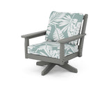 Chippendale Deep Seating Swivel Chair