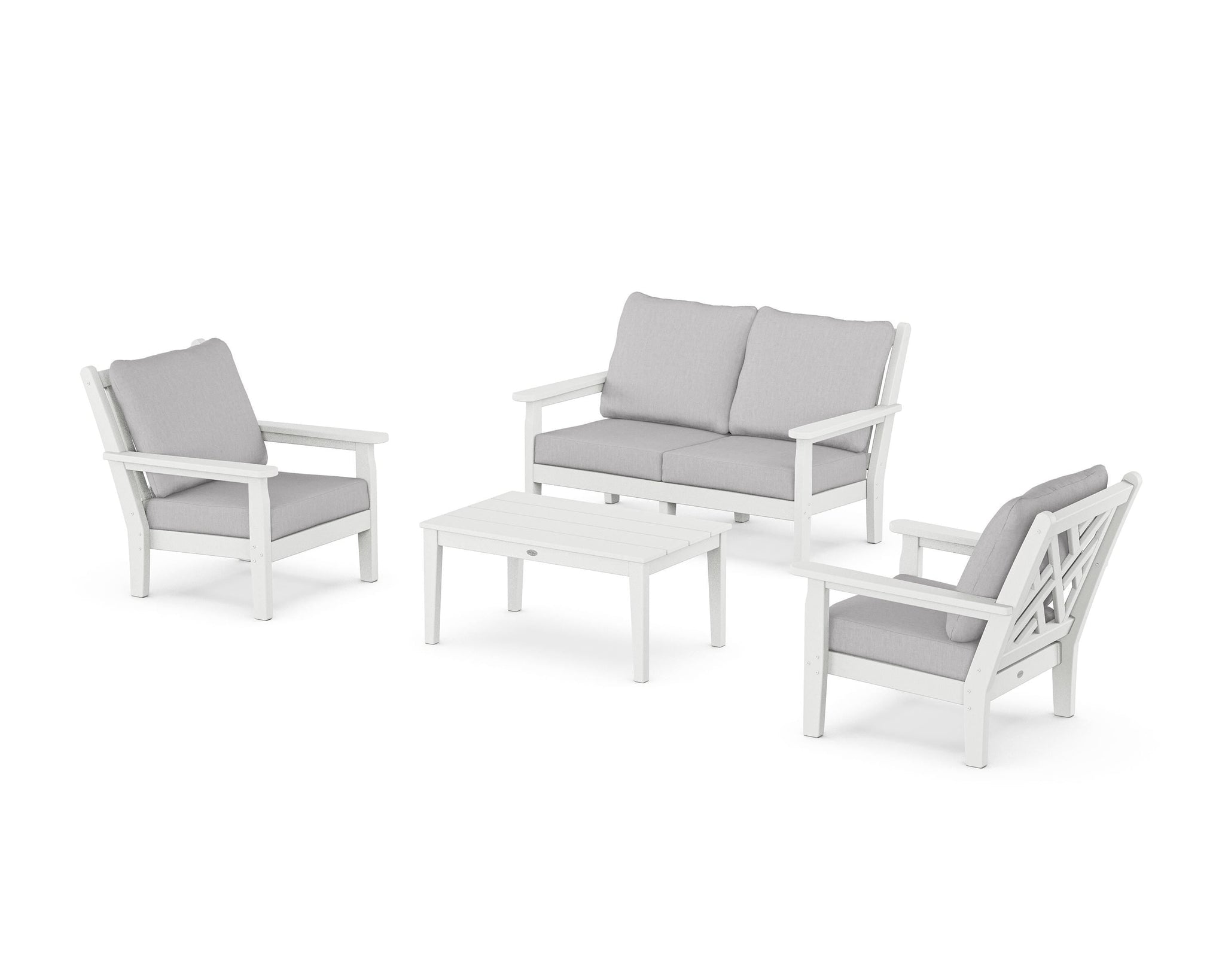 Chippendale 4-Piece Deep Seating Set with Loveseat