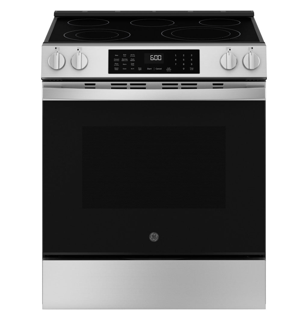 GE® ENERGY STAR® 30" Slide-In Electric Convection Range with No Preheat Air Fry and EasyWash™ Oven Tray
