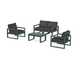 EDGE Sectional 4-Piece Deep Seating Set with Loveseat