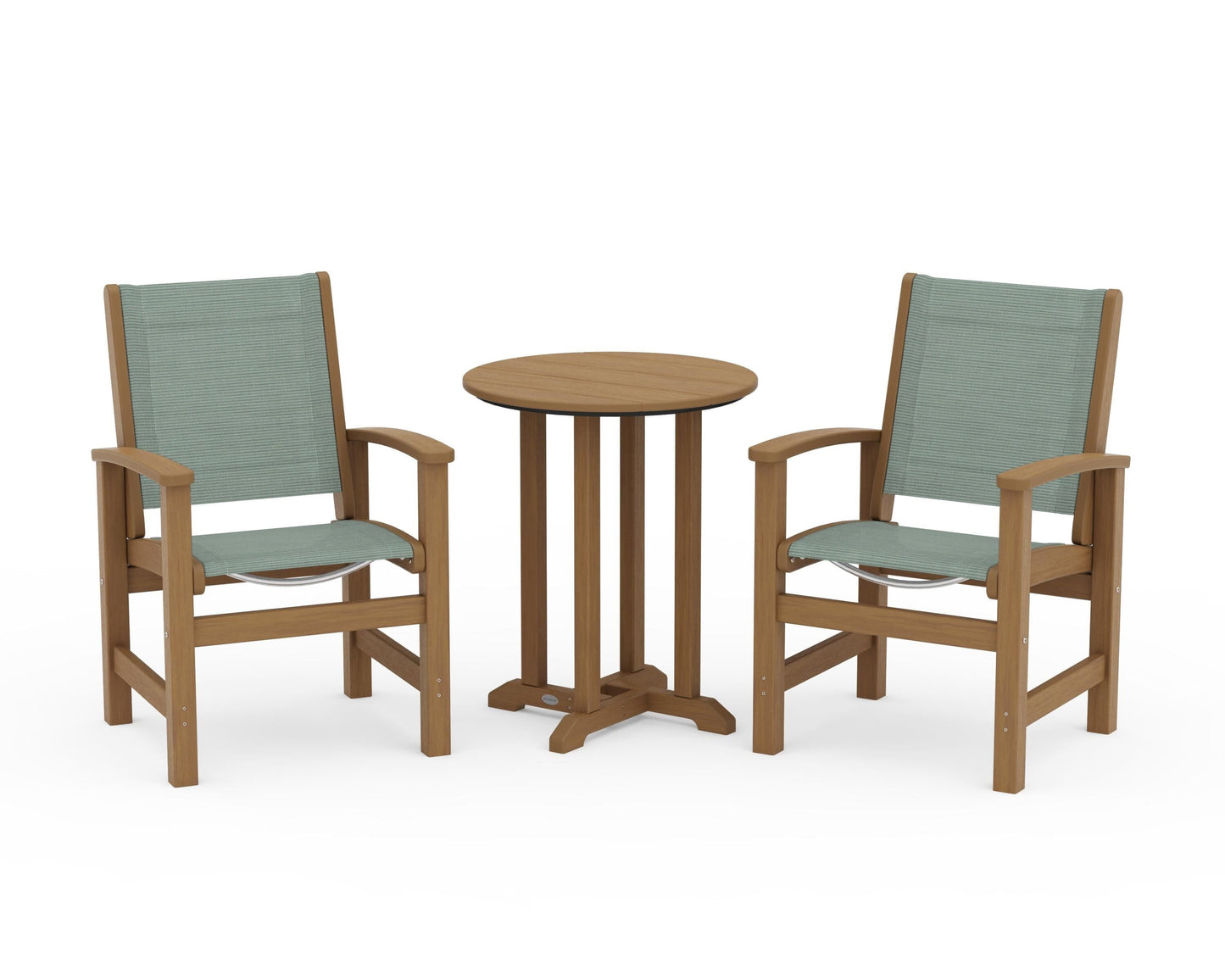 Coastal 3-Piece Round Bistro Dining Set