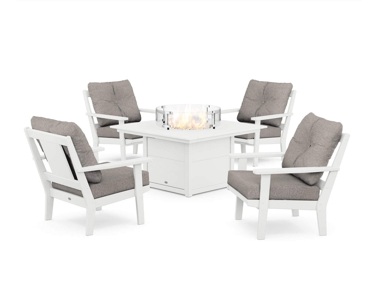 Prairie 5-Piece Deep Seating Set with Fire Pit Table