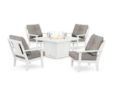 Prairie 5-Piece Deep Seating Set with Fire Pit Table