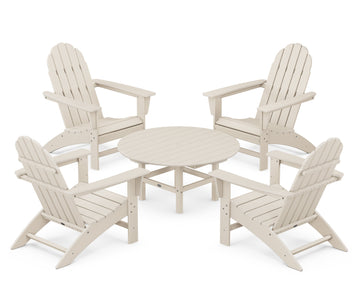 Vineyard 5-Piece Adirondack Chair Conversation Set