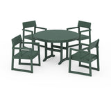 EDGE 5-Piece Round Farmhouse Dining Set