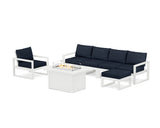 EDGE Sectional Lounge and Fire Pit Set