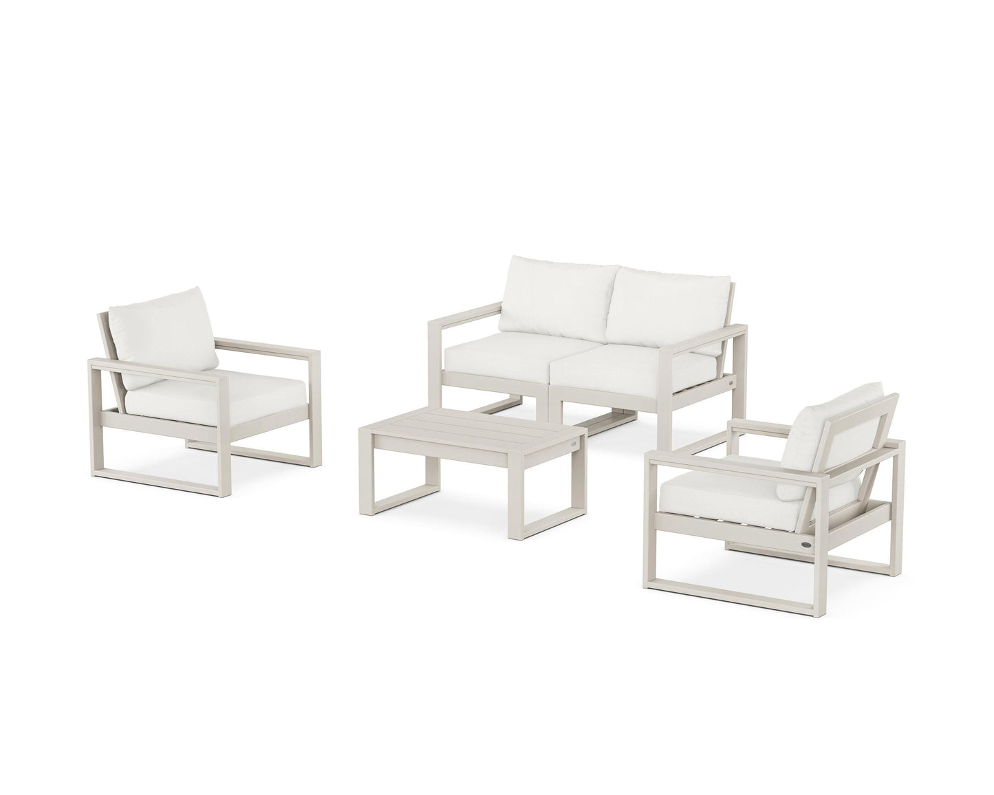 EDGE Sectional 4-Piece Deep Seating Set with Loveseat