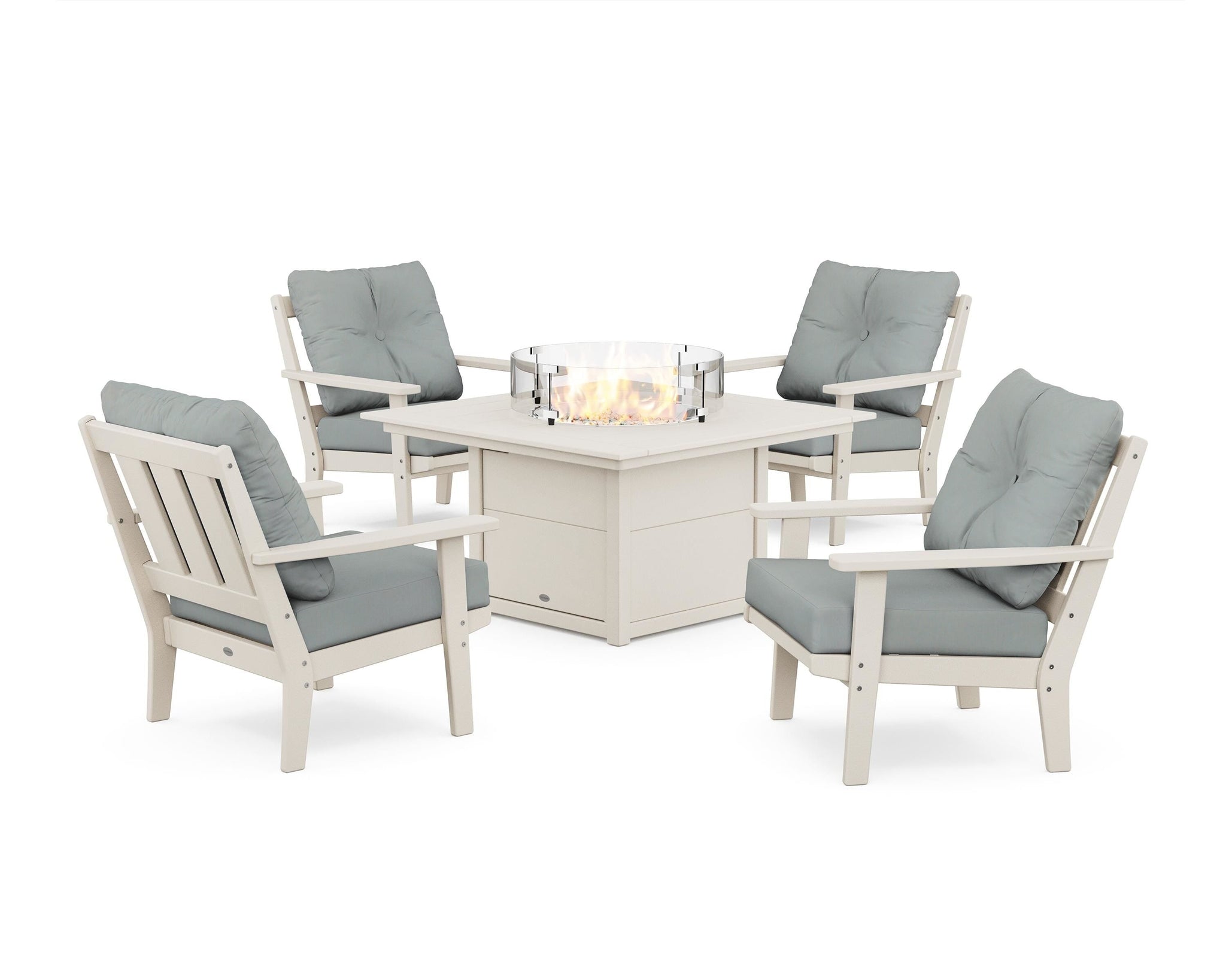 Oxford 5-Piece Deep Seating Set with Fire Pit Table
