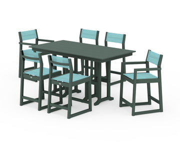 EDGE Sling 7-Piece Farmhouse Counter Set