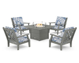 Wovendale 5-Piece Deep Seating Set with Fire Pit Table