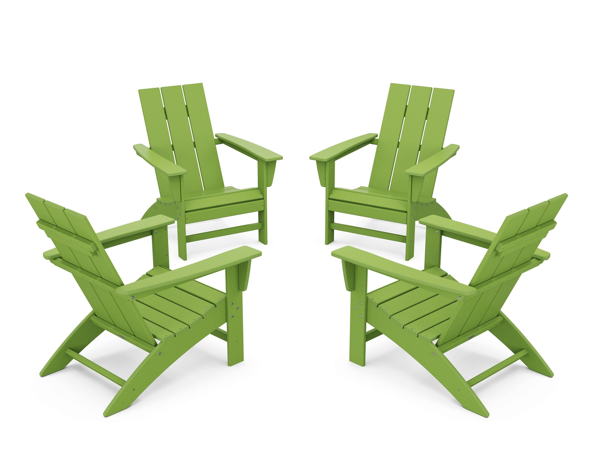 4-Piece Modern Adirondack Chair Conversation Set