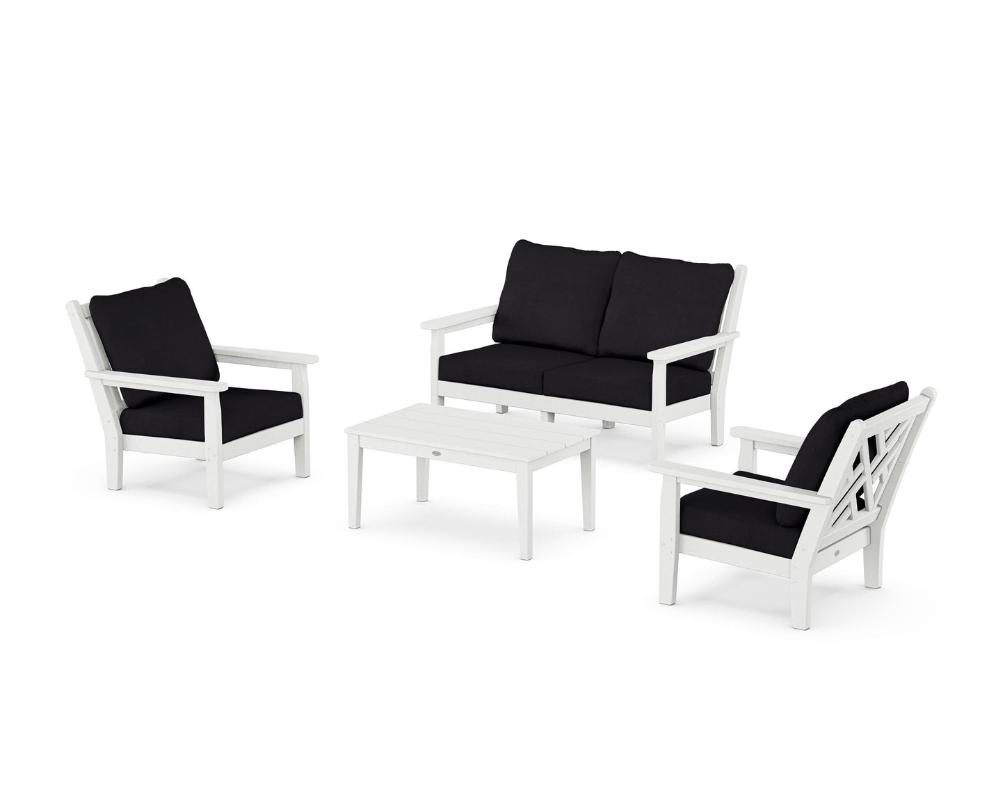 Chippendale 4-Piece Deep Seating Set with Loveseat