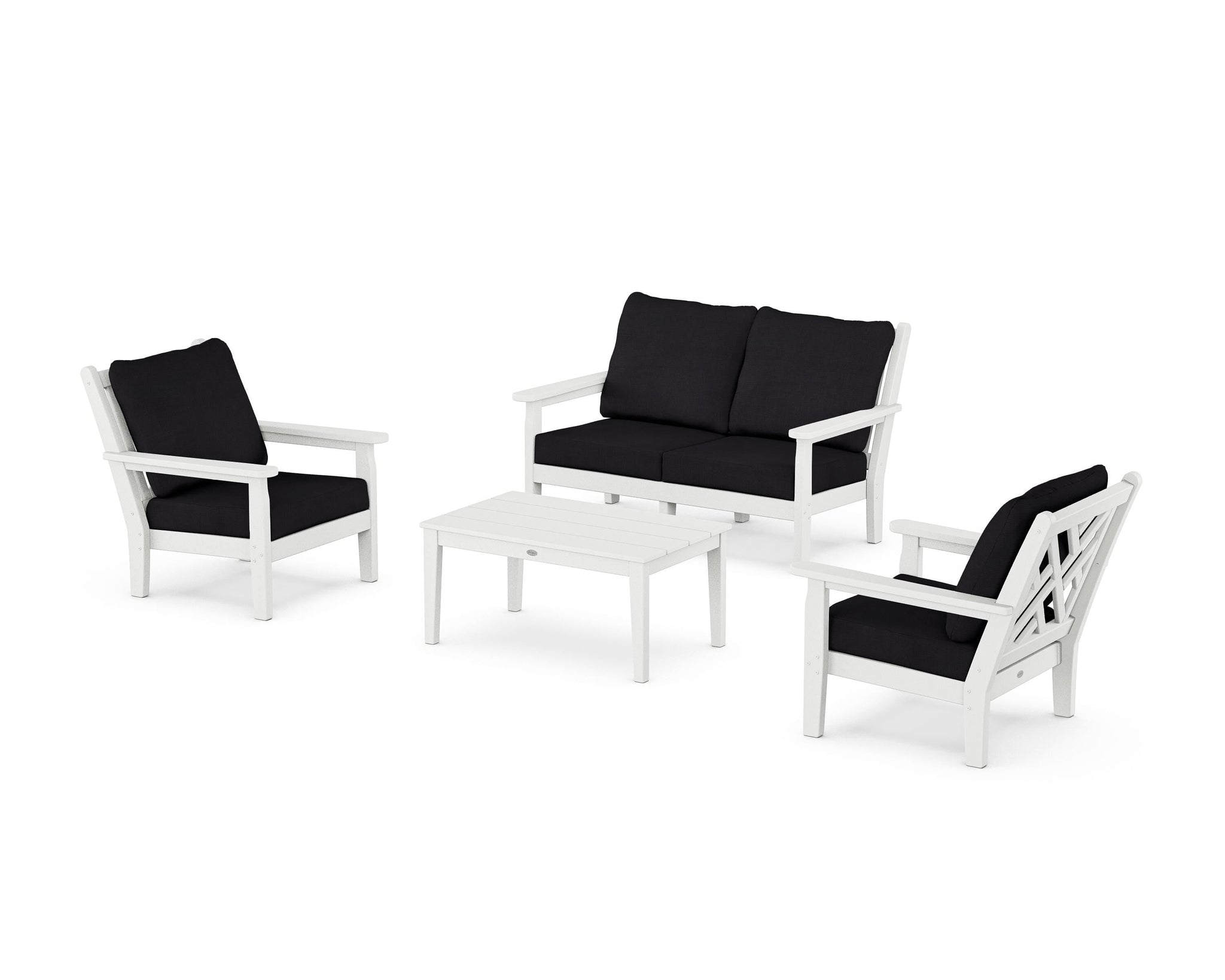 Chippendale 4-Piece Deep Seating Set with Loveseat