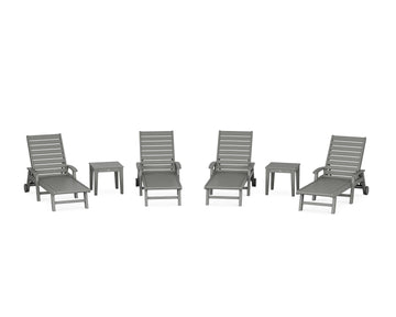 Signature Chaise 6-Piece Set with Wheels