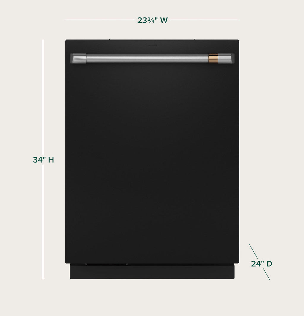 CAFÉ™ CustomFit ENERGY STAR Stainless Interior Smart Dishwasher with Ultra Wash Top Rack and Dual Convection Ultra Dry, LED Lights, 39 dBA