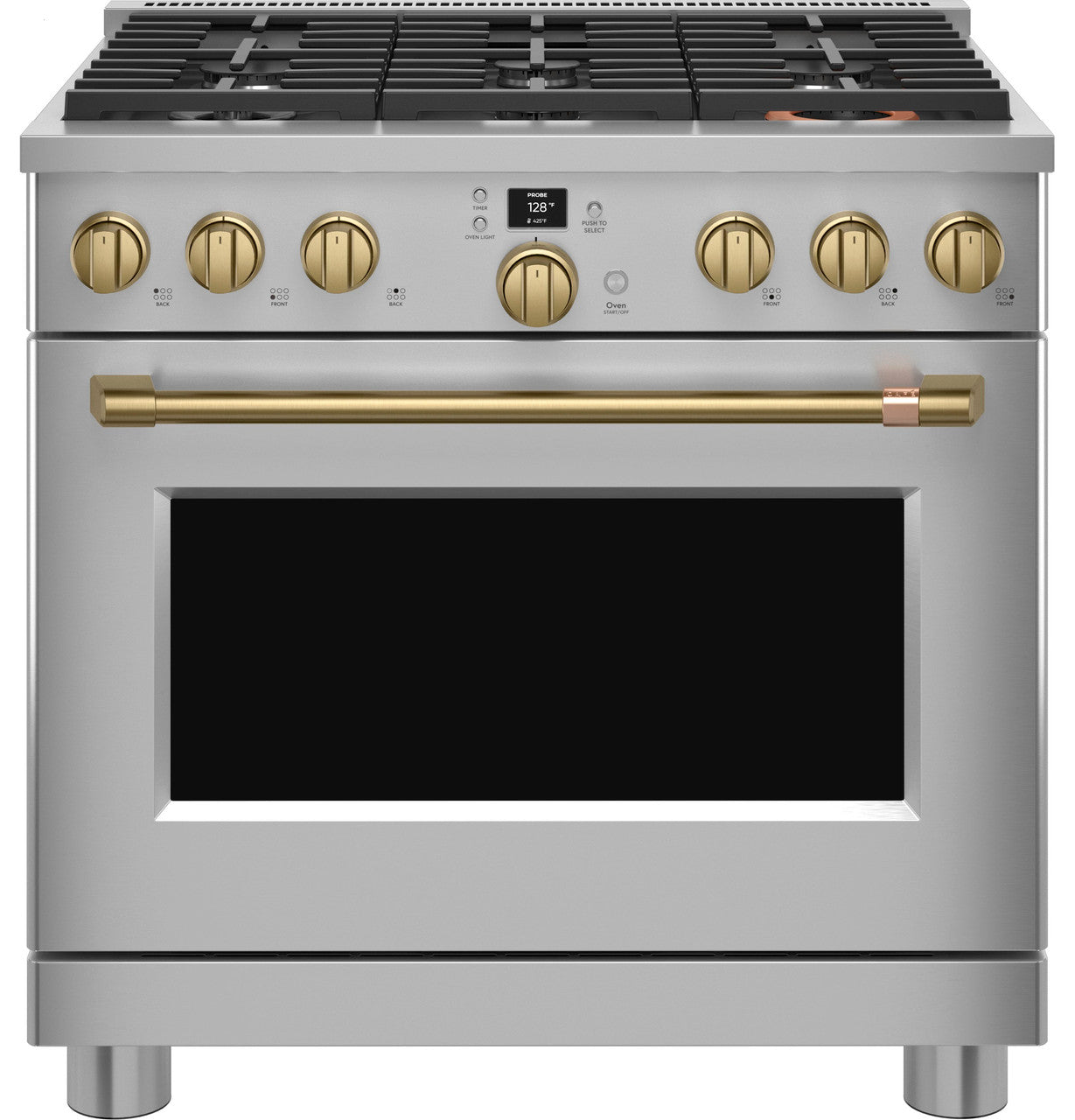 CAFÉ™ 36" Smart Dual-Fuel Commercial-Style Range with 6 Burners (Natural Gas)