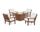 Oxford 5-Piece Deep Seating Set with Fire Pit Table