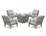 Wovendale 5-Piece Deep Seating Set with Fire Pit Table
