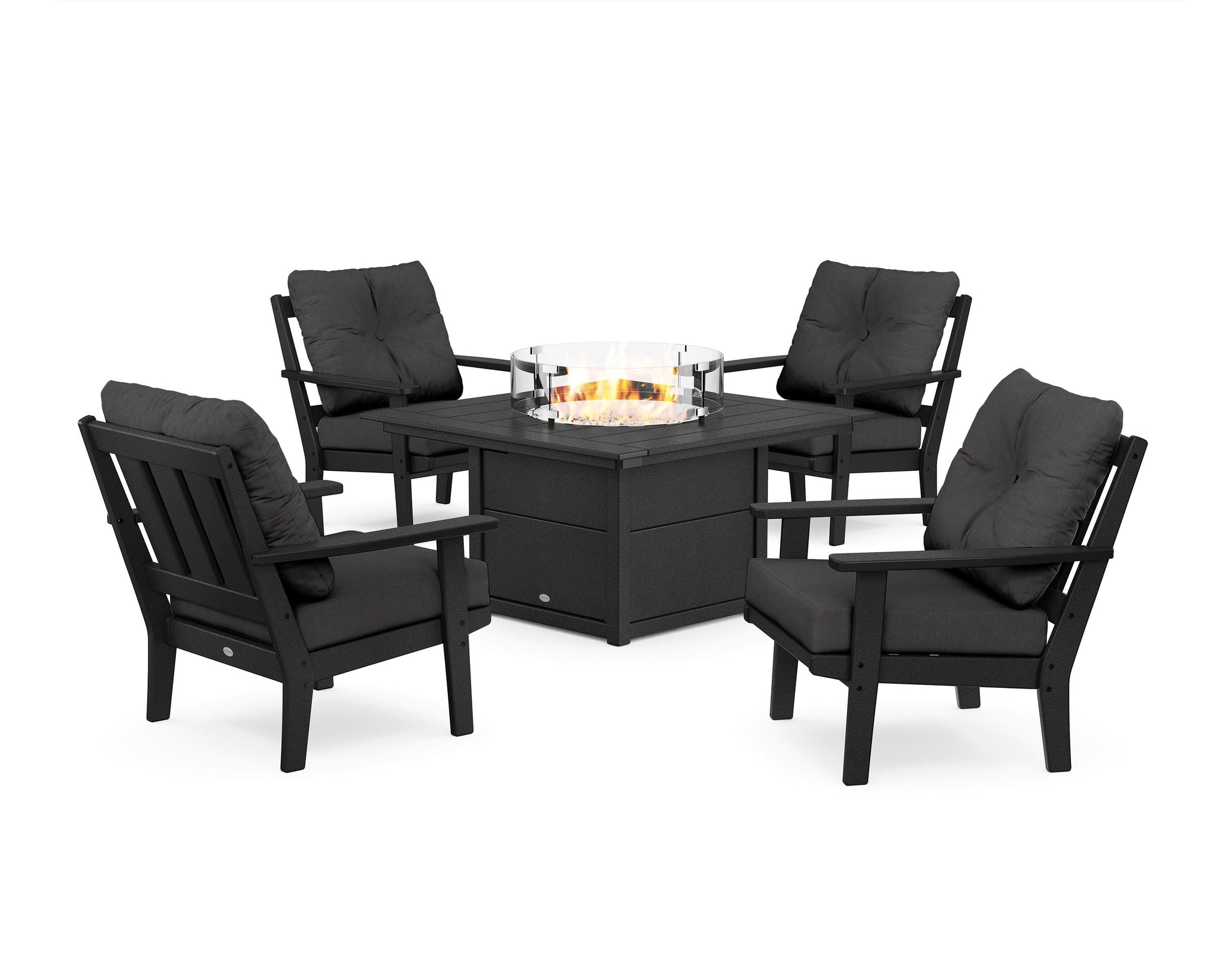 Oxford 5-Piece Deep Seating Set with Fire Pit Table
