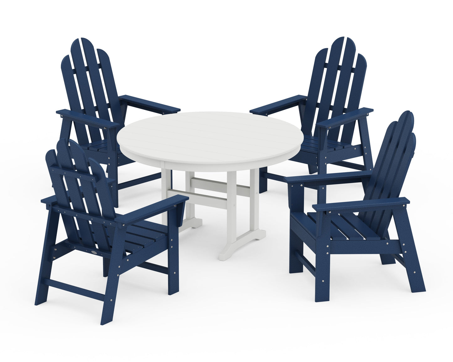 Long Island 5-Piece Round Farmhouse Dining Set