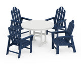 Long Island 5-Piece Round Farmhouse Dining Set